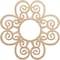 Ekena Millwork Cohen Wood Fretwork Pierced Ceiling Medallion, Alder, 22"OD x 7 1/2"ID x 3/8"T CMWP22X22X0375COAL - alternate 1